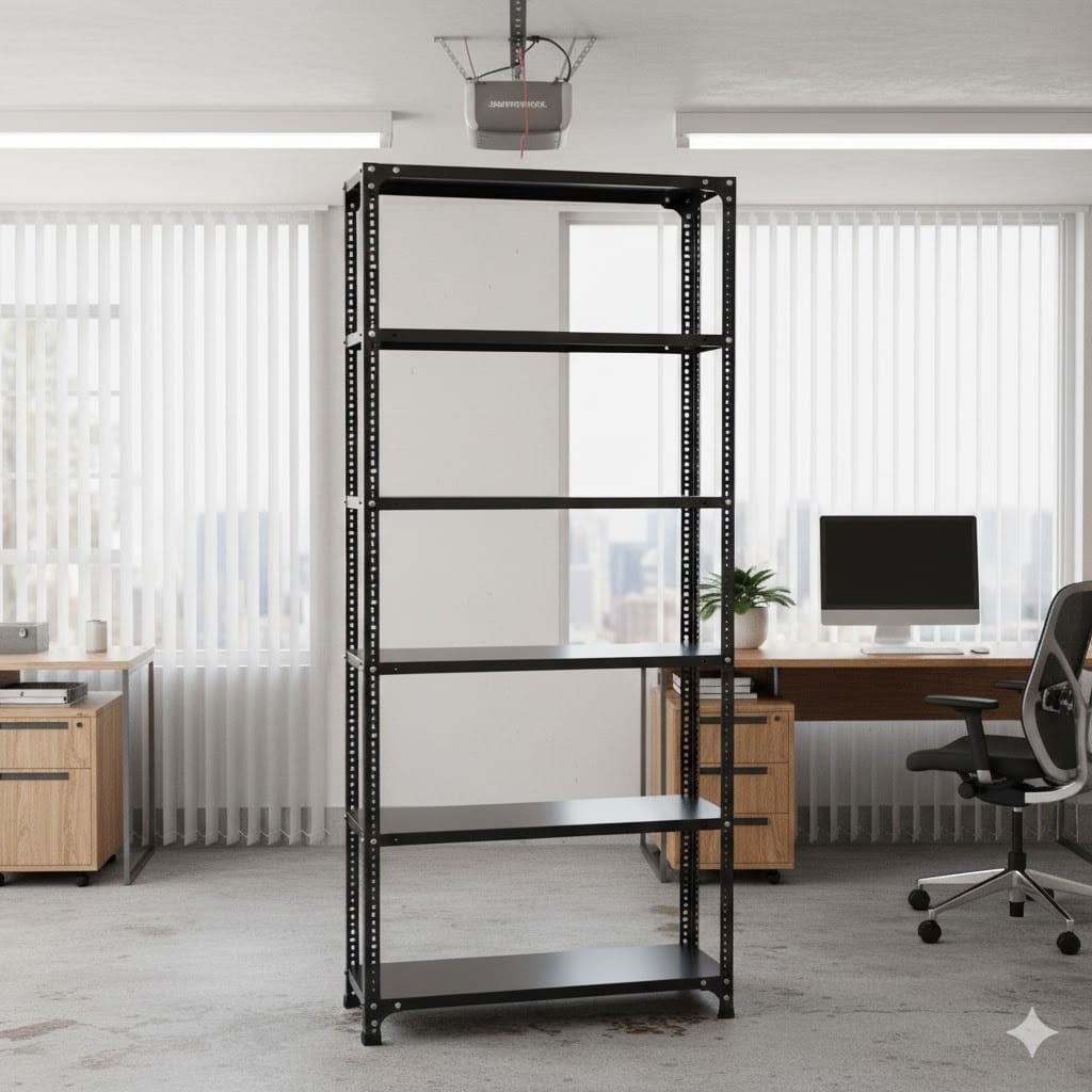 Cr Sheet 6 Shelf Multiuse Space Saving Rack, 78 X 36 X 12 Inch, 20 Gauge (Blue-White) Powder Coated 40 X 40 Gauge Angles